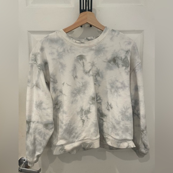 Madewell Tops - Madewell Light Green Tie-Dye Women's Sweatshirt